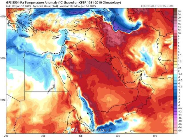 هواشناسی ایران ۲۲ خرداد آغاز موج جدید گرمای شدید از امروز
