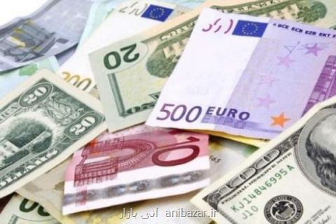 ریزش نرخ رسمی ۲۶ ارز، قیمت یورو افزایش یافت